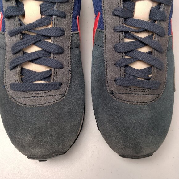 Nike Waffle Trainer Shoes Women 10.5 Midnight Blue Red Swoosh Running Sneakers - Picture 16 of 16